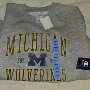 🌟🌟Champion Michigan Wolverines Gray Crewneck🌟🌟